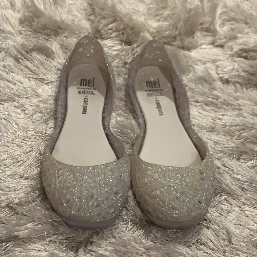 Mel Sparkly Girls Flats